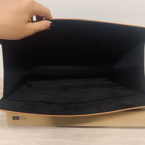 Dyson Storage Bag For Hair Dryer Airwrap Velvet Black/Copper Magnetic Closure - Picture 11 of 15